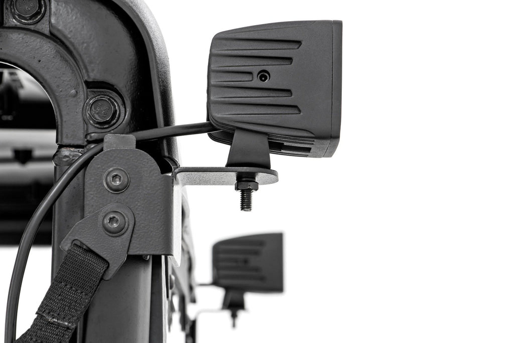 LED Light Kit | Rear Mount | 2" Black Pair | Flood | Polaris Ranger XP 1000 