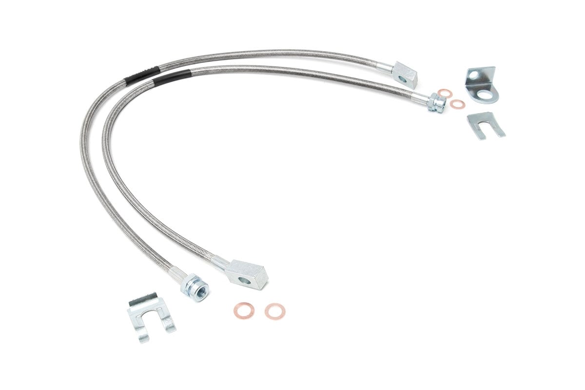Brake Lines | Stainless | FR | 4-6" Lift | Jeep Wrangler TJ (97-06)/Wrangler Unlimited (04-06) 