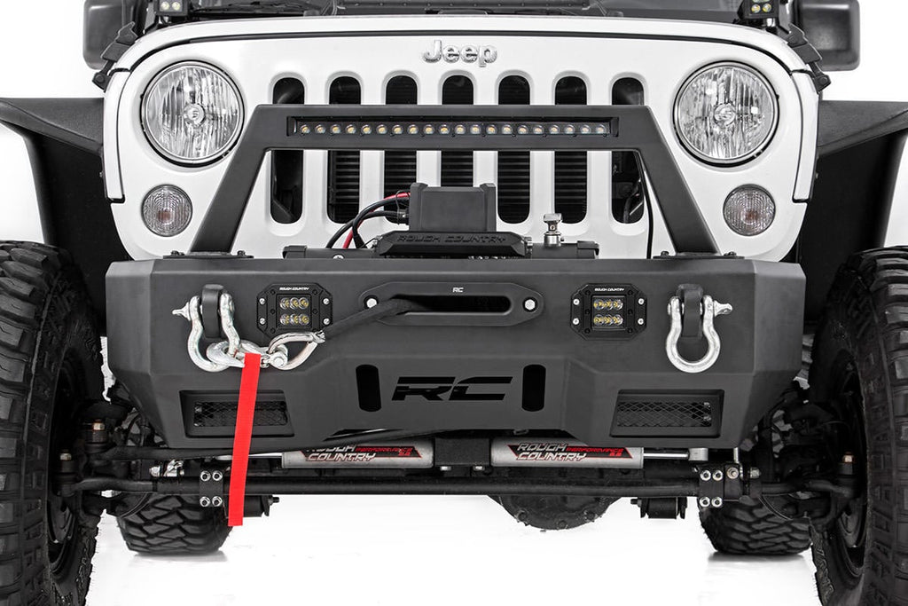 FR Bumper | Stubby | Hoop | BLK LED | Jeep Gladiator JT/Wrangler JK & JL/Wrangler Unlimited 4WD