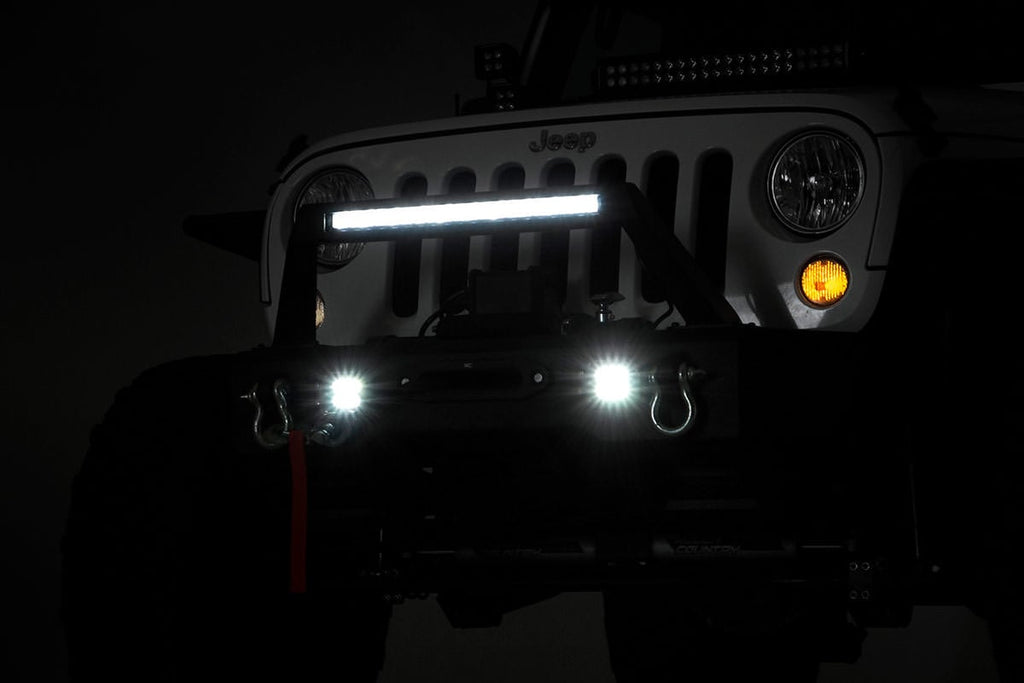 FR Bumper | Stubby | Hoop | BLK LED | Jeep Gladiator JT/Wrangler JK & JL/Wrangler Unlimited 4WD