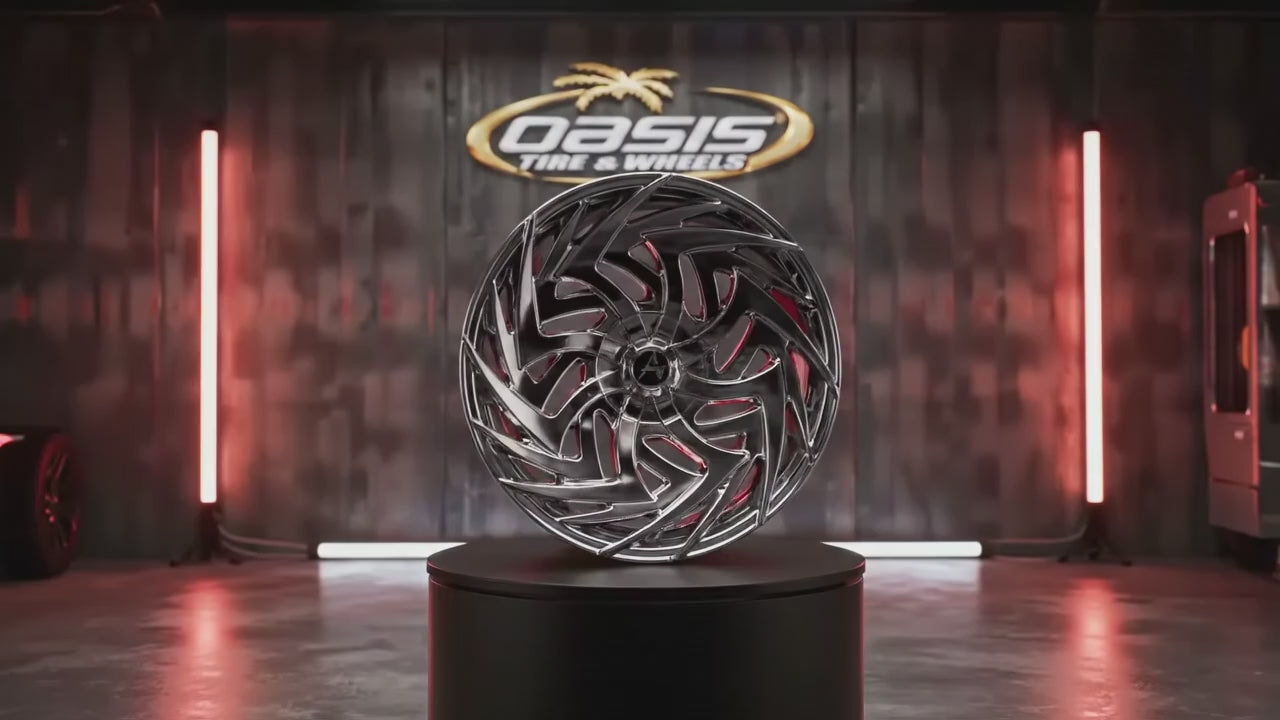 AZA-520208551121143+35NCR AZARA AZA-520 20X8.5 5-112 5-114.3 5-4.5 + 35 NANO CHROME