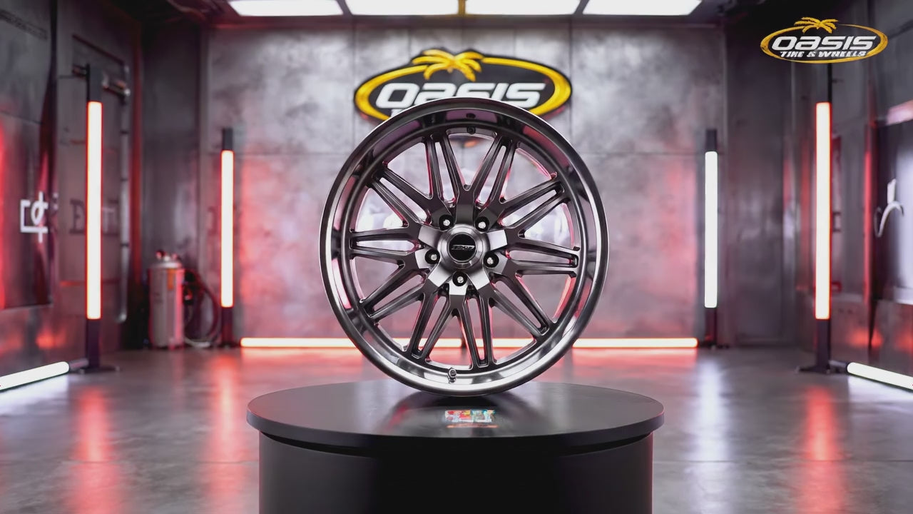 R508220573575 22X10.5 5-127/5-500 ET0 BS5.75 GDMD CORSART ALCATRAZ MATTE GUNMETAL MILL W/DIAM CUTLIP