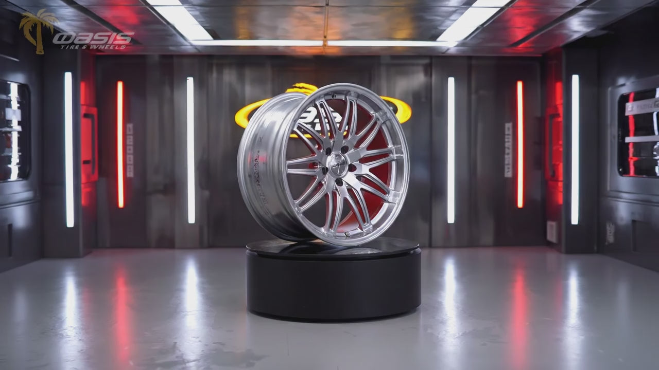 ALCATRAZ Gloss Brushed with Diamond Cut Lip Wheels by CORSART