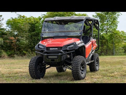 LED Light Kit | Bumper Mount | 10" Black Slimline | Honda Pioneer 1000  - Video