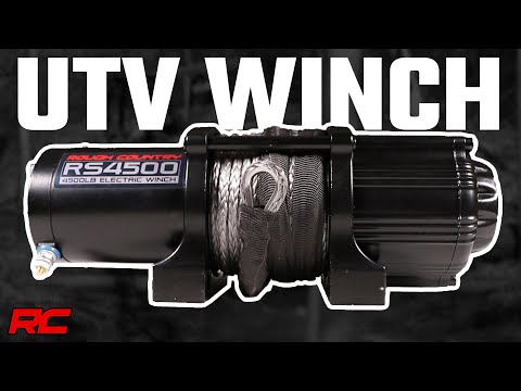4500-LB Winch W/ Remote | UTV | Synthetic Rope - Video