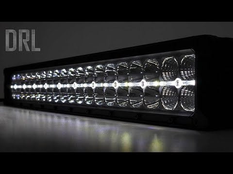 12 Inch Black Series LED Light Bar | Single Row | Cool White DRL - Video
