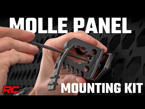 Molle Panel Aluminum Mounting Kit (Pair) - Video