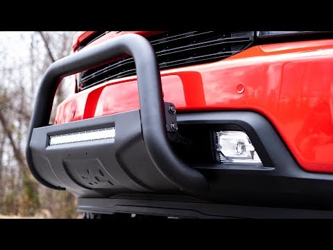 Black LED Bull Bar | Chevy Silverado 1500 2WD/4WD (2019-2022) - Video