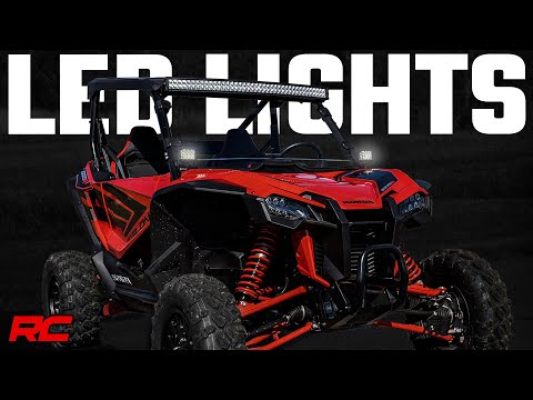 LED Light Kit | Cage Mount | 2" Black Pair | White DRL | Honda Talon 1000  - Video