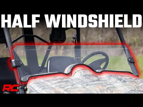 Half Windshield | Scratch Resistant | Yamaha Rhino 450/Rhino 660  - Video