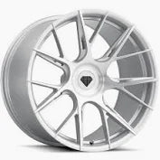 22X9 5-120/5-4.75 +25 72.56 BD-F18 SILVER W/BRUSH FACE BLAQUE DIAMOND