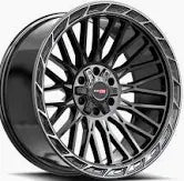 502221043-18BDCDT Vortek VRP-502 22x10 5x127 5x139.7 -18 Cb 78.1 Black Diamond Cut With Dark Tint