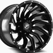 26X14 6-135/6-5.50/6-139.7 -76 CB 106.4 GLOSS BLACK/MILLED XF OFF-ROAD XF-224261461351397-76GBML