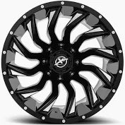 24X14 6-135/6-5.50/6-139.7 -76 CB 106.4 GLOSS BLACK/MILLED XF OFF-ROAD XF-224241461351397-76GBML