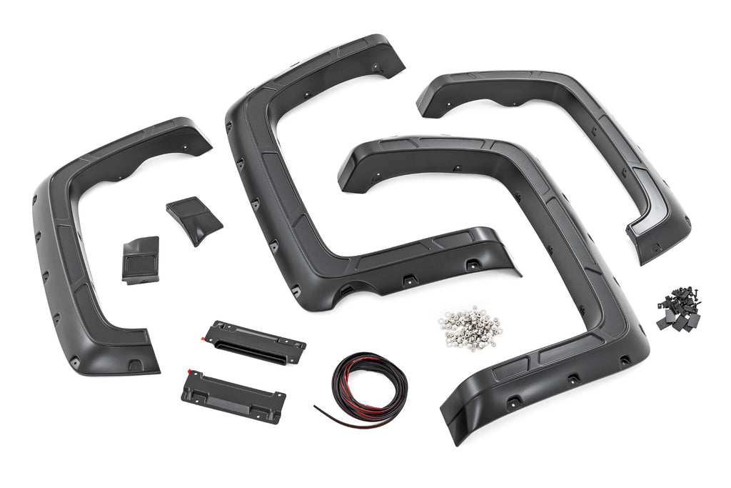 Fender Flares | Defender l 5'9" Bed  | GJI Shadow Gray | Chevy Silverado 1500 (14-18 & Classic)